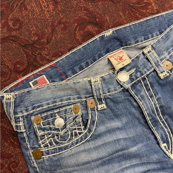 Y2K Super Baggy True Religion MVP Jeans - Picture 3 of 8